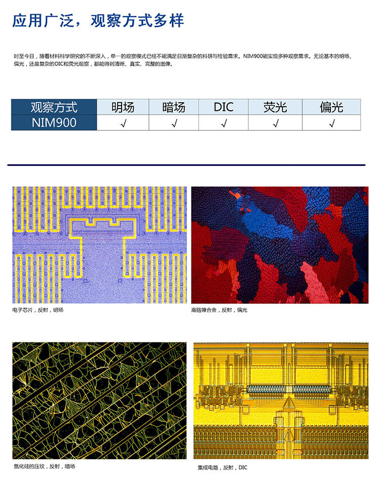 耐可視Nexcope NIM900倒置金相顯微鏡應(yīng)用